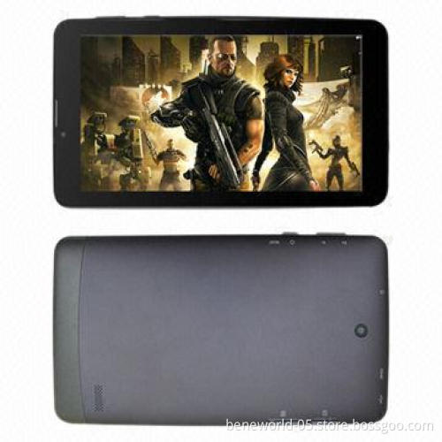 7-inch MTK8389 Quad-core Tablet PCs with Dual-3G Calling/GPS/BT/HDMI®, 3,200mAh Capacity